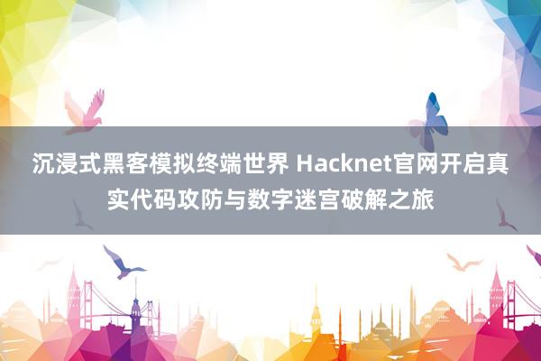 沉浸式黑客模拟终端世界 Hacknet官网开启真实代码攻防与数字迷宫破解之旅
